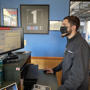 Mobil 1 Lube Express - Anthony ringing me up! - Oil Change Stations Near Me - Edison, New Jersey Mobil 1 Lube Express - Anthony ringing me up! - Oil Change Stations Near Me - Edison, New Jersey