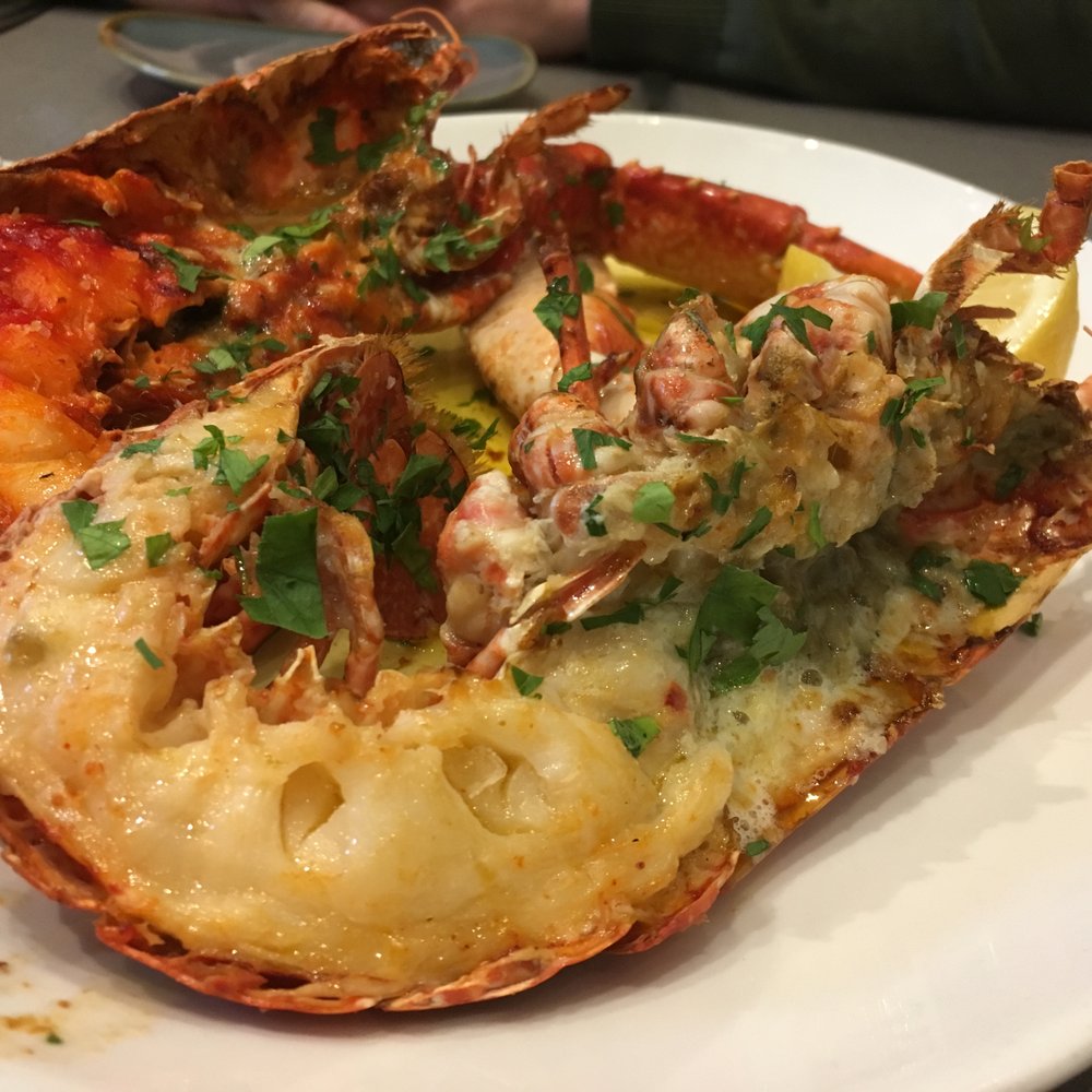 Lochleven Seafood Cafe - Baked whole lobster. - Seafood Near Me - Fort William, HLD Lochleven Seafood Cafe - Baked whole lobster. - Seafood Near Me - Fort William, HLD