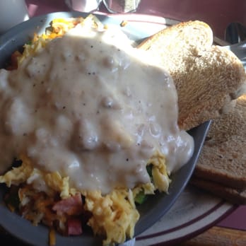 The Tick Tock Tavern & Eatery - Tick tock shuffle with sausage gravy added - American Near Me - Lafayette, Indiana
