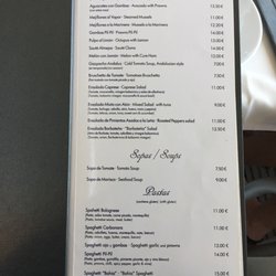 Bahía Beach - Menu