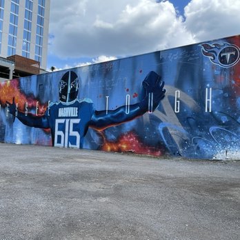 Titans Mural - Public Art Near Me - Nashville, Tennessee Titans Mural - Public Art Near Me - Nashville, Tennessee
