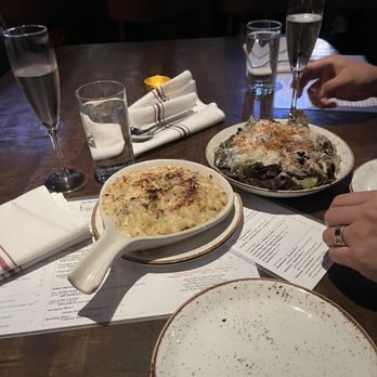 Haven Craft Kitchen + Bar - Truffle Mac n cheese and Caesar salad - New American Near Me - Orange, California Haven Craft Kitchen + Bar - Truffle Mac n cheese and Caesar salad - New American Near Me - Orange, California