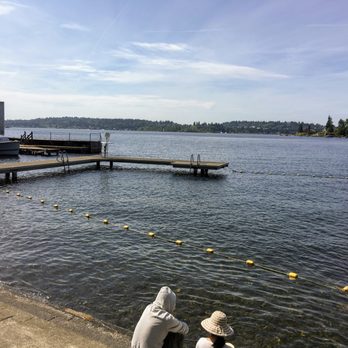 Clyde Beach Park - View of the swimming areas and dock. - Parks Near Me - Bellevue, Washington Clyde Beach Park - View of the swimming areas and dock. - Parks Near Me - Bellevue, Washington