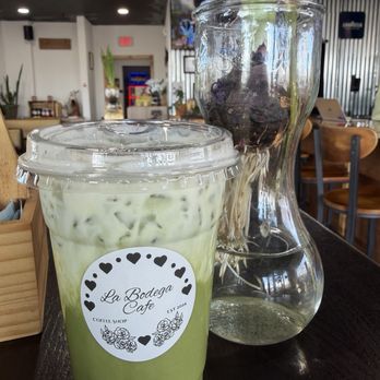 La Bodega Cafe - Banana matcha - Coffee & Tea Near Me - Posen, Illinois