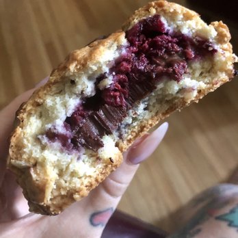 The Sconeage Bakery - Chocolate & Raspberry Scone - Bakeries Near Me - Long Beach, California