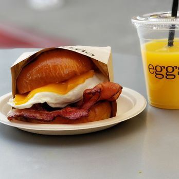 Eggslut - Bacon sandwich and amazing OJ! - Breakfast & Brunch Near Me - Los Angeles, California Eggslut - Bacon sandwich and amazing OJ! - Breakfast & Brunch Near Me - Los Angeles, California