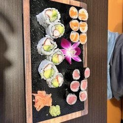 Plate A on the Sushi platter. Delicious