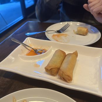 Dahla - Fried spring rolls (we already started eating... but it comes with 4) - Thai Near Me - New Orleans, Louisiana