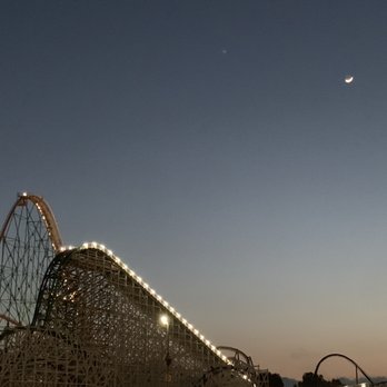 Six Flags Magic Mountain - April 3, 2022 from the preferred parking area - Amusement Parks Near Me - Valencia, California Six Flags Magic Mountain - April 3, 2022 from the preferred parking area - Amusement Parks Near Me - Valencia, California