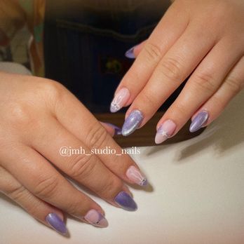 JMH Studio Nails - Gel-X with cat eye nail art - Nail Technicians Near Me JMH Studio Nails - Gel-X with cat eye nail art - Nail Technicians Near Me