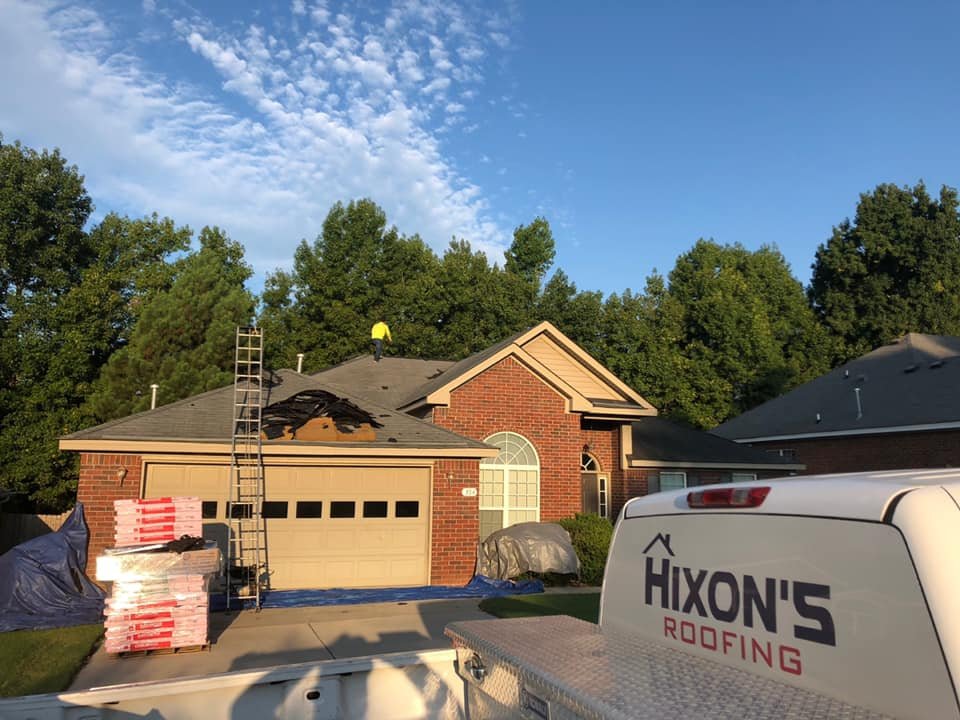 Slide of Hixon's Roofing