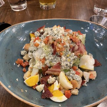Milestones - Blue Cheese Iceberg Wedge Salad with extra cost Blue Cheese added. - Canadian (New) Near Me - Mississauga, Ontario Milestones - Blue Cheese Iceberg Wedge Salad with extra cost Blue Cheese added. - Canadian (New) Near Me - Mississauga, Ontario