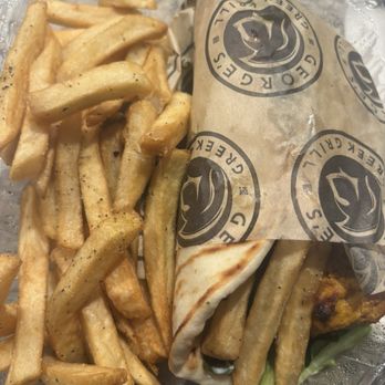 George's Greek Grill - Juicy Saffron Chicken Kabob Pita Sandwich - Greek Near Me - Los Angeles, California George's Greek Grill - Juicy Saffron Chicken Kabob Pita Sandwich - Greek Near Me - Los Angeles, California