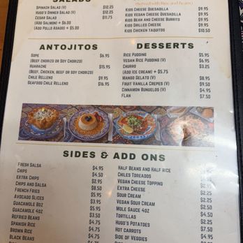 Hugo's Cocina - Menu - Mexican Near Me - San Diego, California Hugo's Cocina - Menu - Mexican Near Me - San Diego, California