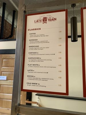 Menu photo 7 Late For the Train Flagstaff, AZ