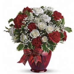 Flowers of Lisle - Holiday splendor (standard) arrangement