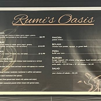 Rumi's Oasis - Yummy menu - Bakeries Near Me - Elk Grove, California Rumi's Oasis - Yummy menu - Bakeries Near Me - Elk Grove, California