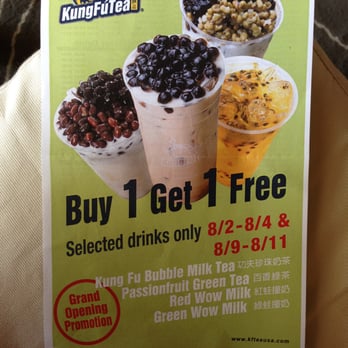 Kung Fu Tea - Grand opening promotion! - Coffee & Tea Near Me - Houston, Texas Kung Fu Tea - Grand opening promotion! - Coffee & Tea Near Me - Houston, Texas