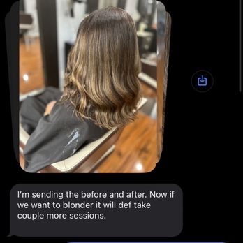 Blondie's Hair Studio & Spa - Text from Gina. Note the massive brown patch in the back! - Hair Salons Near Me - Washington, DC, District of Columbia Blondie's Hair Studio & Spa - Text from Gina. Note the massive brown patch in the back! - Hair Salons Near Me - Washington, DC, District of Columbia