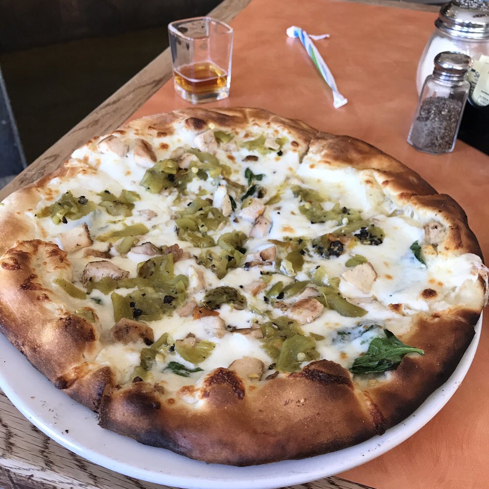 Socorro Springs Restaurant - Blanco pizza add green chili - New American Near Me - Socorro, New Mexico Socorro Springs Restaurant - Blanco pizza add green chili - New American Near Me - Socorro, New Mexico