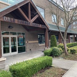 Dale Turner Family YMCA - Side entrance on Aurora Avenue North/Highway 99, Thursday 20 February 2025.