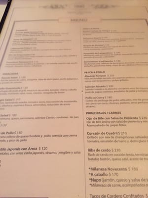 Menu photo 2 Novecento Colón, X