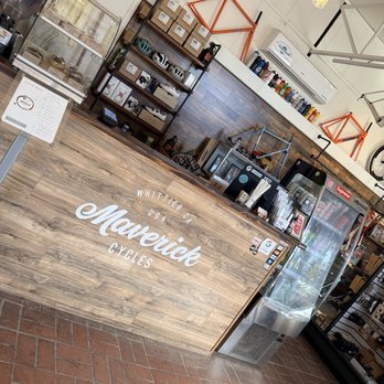 Maverick Coffee - Menu and front - Bikes Near Me - Whittier, California