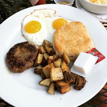 Tortuga's Island Grille - Big Breakfast Plate. So yummy! The eggs were cooked perfectly and the biscuit was light and fluffy. - Southern Near Me - Thunderbolt, Georgia Tortuga's Island Grille - Big Breakfast Plate. So yummy! The eggs were cooked perfectly and the biscuit was light and fluffy. - Southern Near Me - Thunderbolt, Georgia