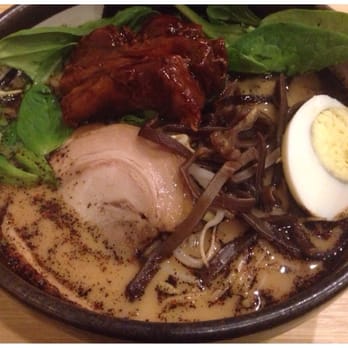 Santa Ramen - Stewed pork belly with spicy garlic pork broth - Ramen Near Me - San Mateo, California Santa Ramen - Stewed pork belly with spicy garlic pork broth - Ramen Near Me - San Mateo, California