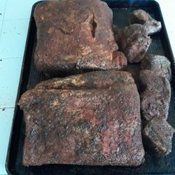 El Rancho Grande - Beef plate ribs seasoned up and ready for smoker.
