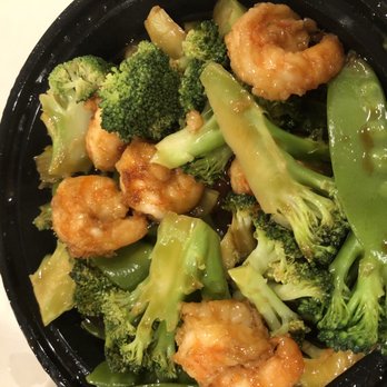 T James China Cafe - Shrimp with snowpeas & broccoli (very good) 3.23.21 - Chinese Near Me - Cypress, Texas