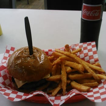 Stanton's City Bites - Mushroom bacon & Swiss burger w/ sweet potato fries! - Burgers Near Me - Houston, Texas Stanton's City Bites - Mushroom bacon & Swiss burger w/ sweet potato fries! - Burgers Near Me - Houston, Texas