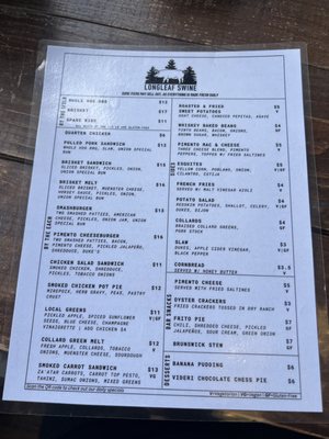 Menu photo 4 Longleaf Swine BBQ Raleigh, NC