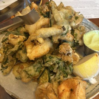 Seppia - Frito Misto was a tempura batter on shrimp and veggies. - Italian Near Me - Baltimore, Maryland