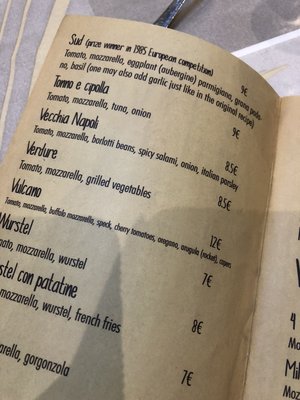 Menu photo 1 Vecchia Napoli Milan, MI