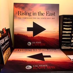 On Time Signs - Custom directional signage. Project located at Cal State East Bay