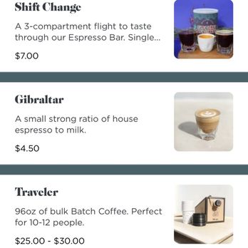 MoonGoat Coffee Roasters - Menu page 1 of 6 - Coffee & Tea Near Me - Irvine, California
