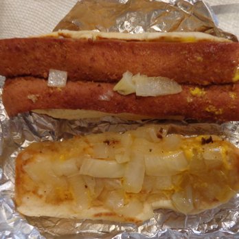 Five Guys - Hot Dog ($7.41 with tax): 8/10. They're worth ordering overall. ... The rock songs that were played inside were kind of forgettable. - Burgers Near Me - Hayward, California Five Guys - Hot Dog ($7.41 with tax): 8/10. They're worth ordering overall. ... The rock songs that were played inside were kind of forgettable. - Burgers Near Me - Hayward, California