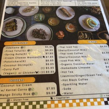 CoCoCurry - Menu. Ig @mel_foodie_ventures - Thai Near Me - San Diego, California CoCoCurry - Menu. Ig @mel_foodie_ventures - Thai Near Me - San Diego, California