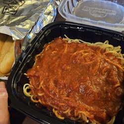 Fazoli's - I got their spaghetti with marinara sauce. ^_^