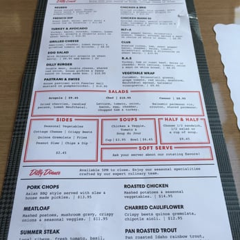 Dilly Diner - Menu - Sandwiches Near Me - Tulsa, Oklahoma