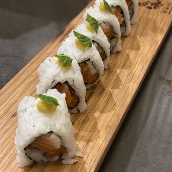 Himari - Salmon Curry Roll - Sushi Bars Near Me - Houston, Texas Himari - Salmon Curry Roll - Sushi Bars Near Me - Houston, Texas