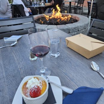 Cafe Murrayhill - 4/18/2024 - Crème Brulee and a glass of Ruby Pinot Noir with their fire pit - Breakfast & Brunch Near Me - Beaverton, Oregon Cafe Murrayhill - 4/18/2024 - Crème Brulee and a glass of Ruby Pinot Noir with their fire pit - Breakfast & Brunch Near Me - Beaverton, Oregon