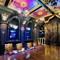 Palace Playhouse - Dining Area-table wide enough for someone to walk down it.