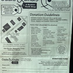 Odds & Ends - A Kuakini Thrift Shop - Shop info