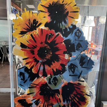 Moodaepo - Window painting in the entry - Korean Near Me - Los Angeles, California