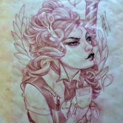 Craftsman Tattoo Parlour - My Barberette tattoo by Clint Danroth of Craftsman Tattoo