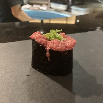 Harmony Cuisine 2B1 - Tuna nigiri - sprinkled with some truffle salt on top - Japanese Near Me - San Diego, California Harmony Cuisine 2B1 - Tuna nigiri - sprinkled with some truffle salt on top - Japanese Near Me - San Diego, California