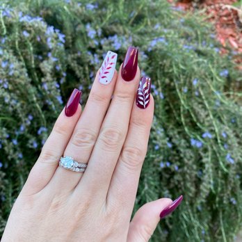 Malibu Nail Spa - Acrylic nails with design - Nail Salons Near Me - Valencia, California Malibu Nail Spa - Acrylic nails with design - Nail Salons Near Me - Valencia, California