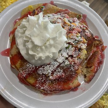 @ The Diner - Fruity Pebble pancake - Breakfast & Brunch Near Me - Orlando, Florida @ The Diner - Fruity Pebble pancake - Breakfast & Brunch Near Me - Orlando, Florida